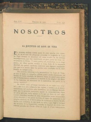 La juventud de Lope de Vega
