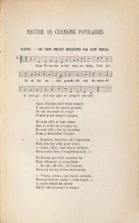 Recueil de chansons populaires, 3
