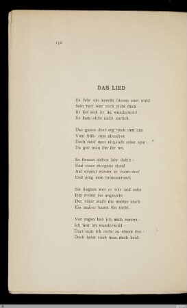 Das Lied / [Stefan George]