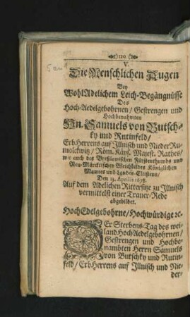 V. Die Menschlichen Augen