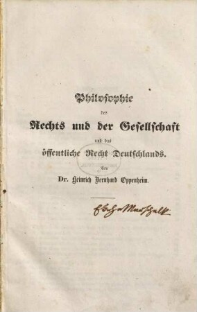 Philosophie des Rechts und der Gesellschaft und das öffentliche Recht Deutschlands