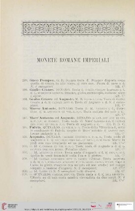 Monete romane imperiali (No. 299 - 961)