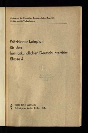1967: Klasse 4