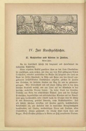 IV. Zur Kunstgeschichte