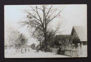 Foto-Postkarte, Motiv Dorfstraße