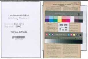 Entnazifizierung Elfriede Tornau , geb. 12.01.1895 (Postassistentin)