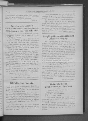 Geburtshilfliche Gesellschaft zu Hamburg.
