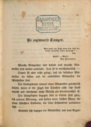 Humoristische Soldaten-Novellen für Sopha u. Wachtstube, VII