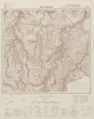 5149 Bad Gottleuba, Topographische Karte 1:25000 (4cm - Karte)