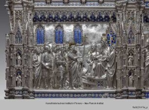 Silberaltar: Johannes der Täufer predigt vor Herodes