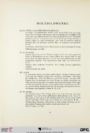 Holzbildwerke (Nr. 247-284)