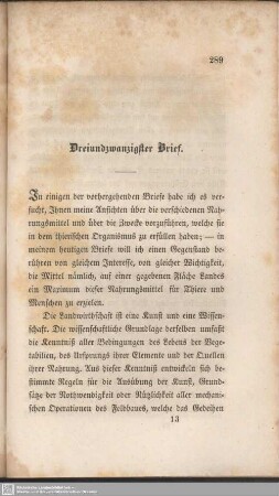 Dreiundzwanzigster Brief.