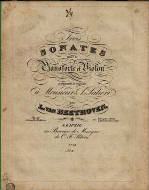 Trois sonates pour le pianoforte et violon : op. 12, 2. No. 2