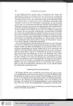 Handelspolitik und Expansion