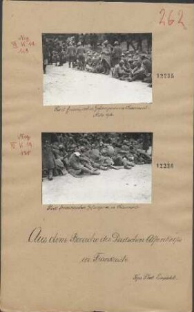 Rast französischer Gefangener in Chaumont