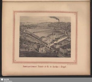 Kammgarnspinnerei Schaefer & Co. in Harthau i. Erzgeb.