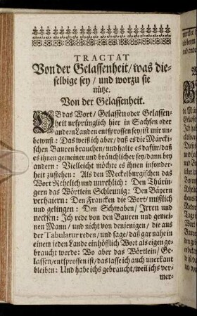 Von der Gelassenheit.