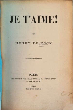 Je t'aime!