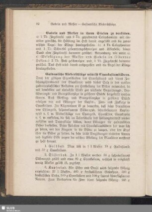 Gabeln und Messer - Galvanische Niederschläge