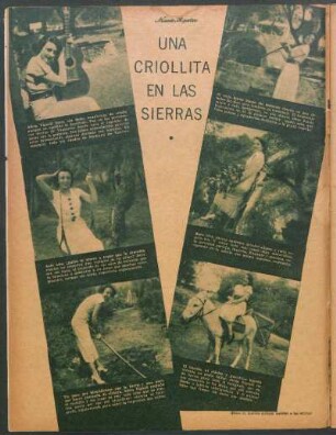 Una criollita en las sierras [Fotografías]