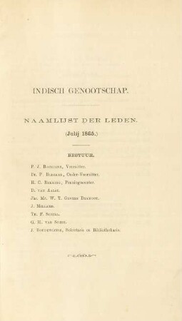 Naamlijst der leden
