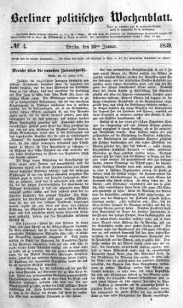 No 4, 26. Januar 1839