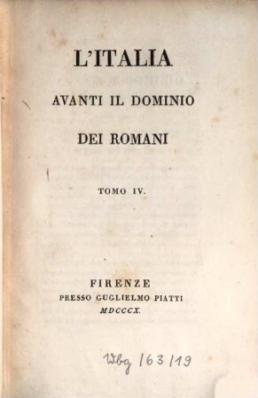 L' Italia avanti il dominio dei Romani, 4