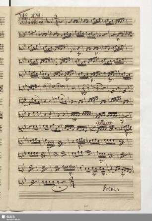 742. Aria: Belle luci vezzosette / Naumann, J.G.