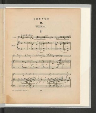 Sonate 2. Pianoforte.