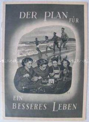 Illustrierte Informationsschrift zum Volkswirtschaftsplan 1951 für Berlin als Bestandteil des Fünfjahrplans
