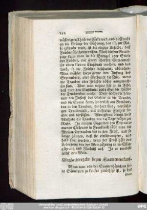 Klugheitsregeln beym Saameneinkauf.