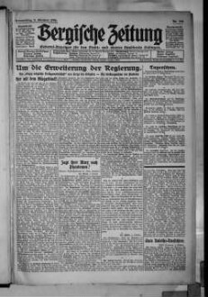 Bergische Zeitung. 1922-1935