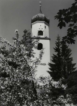 Turm der Nikolaikirche in Leutkirch