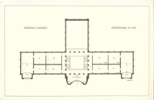 Billing, Hermann; Mannheim (Baden-Württemberg); Kunsthalle - Grundriss OG