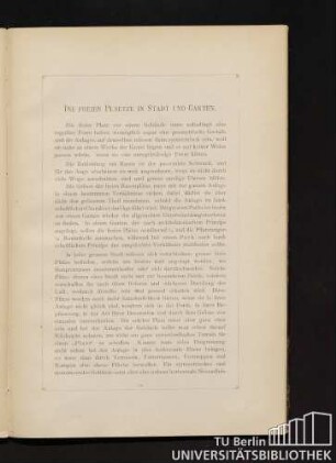 11. Kapitel. Die freien Plaetze in Stadt und Garten.
