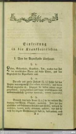 Einleitung in die Krankheitslehre