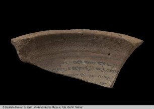 Fragment einer Zauberschale mit Inschrift