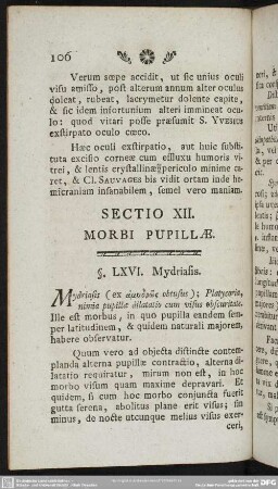Sectio XII. Morbi Pupillae