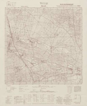3947 Baruth, Topographische Karte 1:25000 (4cm - Karte)
