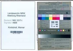 Entnazifizierung Werner Kocksholt , geb. 30.11.1913 (Vermessungstechniker)