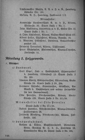 Abteilung 2, Holzgewerbe.