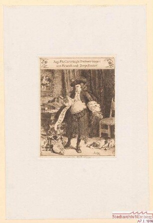 Exlibris des August Philipp Christoph Gugel