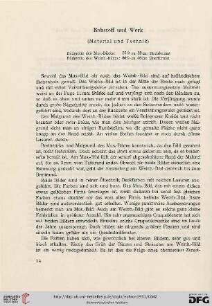 Rohstoff und Werk