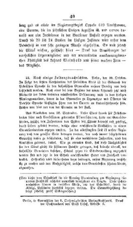 Noch einige Zeitungsnachrichten