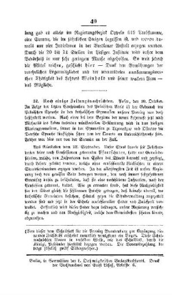 Noch einige Zeitungsnachrichten