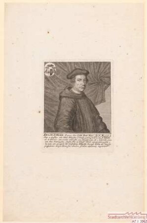 Erasmus Topler, Dr. utr. jur., Apostolischer Protonotar, Propst von St. Sebald; gest. 1512