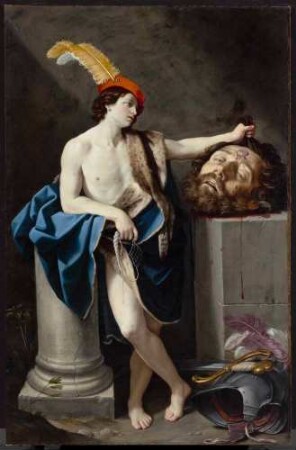 David mit dem Haupte Goliaths