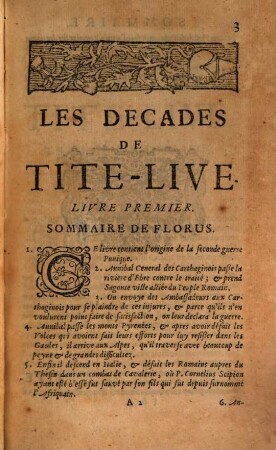 Les Decades De Tite-Live, 4. Contenant les I. II. III. IV. & V. Livres De La Troisiesme Decade