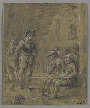 Eulenspiegel findet die Blinden im Stall wieder, aus: "Geschichte des Till Eulenspiegel"