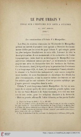Ser. 3: 15. S. 378-402: La pape Urbain V : essai sur l'historie des arts a Avignon au XIVe Siècle
